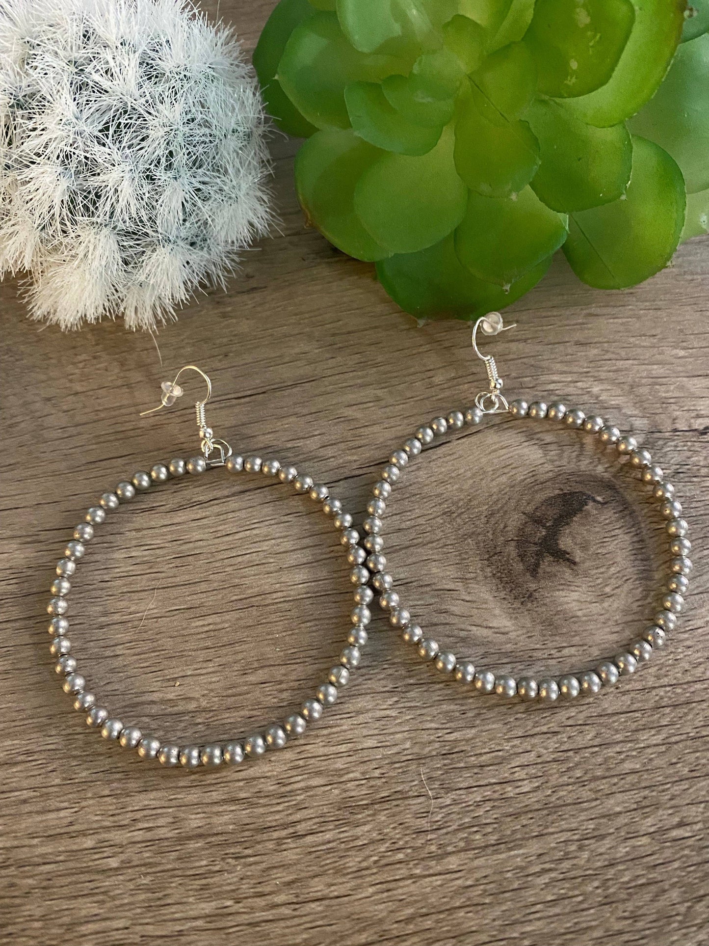 The Bijoux FAB - Silver plated hoop - western jewelry