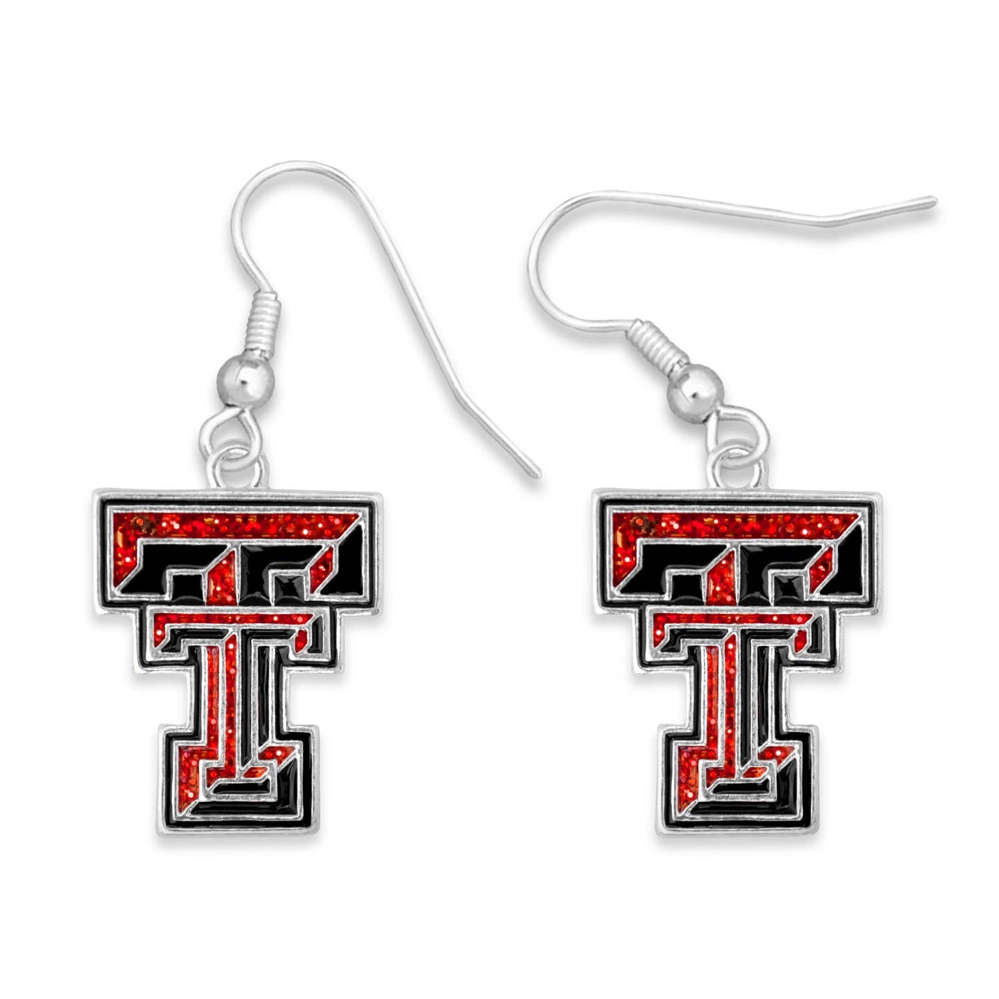 Texas Tech Red Raiders NCAA Game Day Glitter Earrings