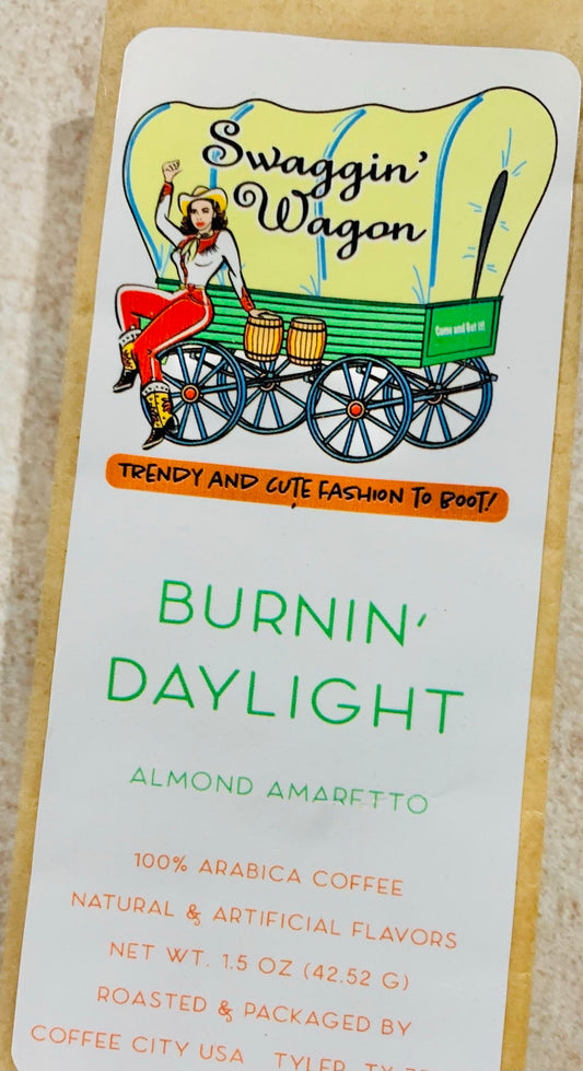 Burnin' Daylight Gourmet Coffee (1.5 oz.)  (almond amaretto)