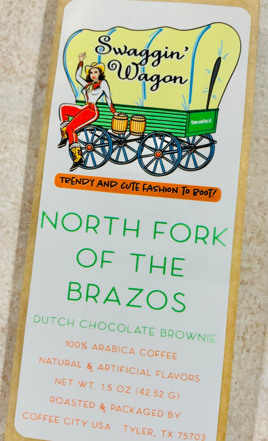 Northfork of the Brazos Gourmet Coffee (1.5 oz.)  (dutch chocolate brownie)