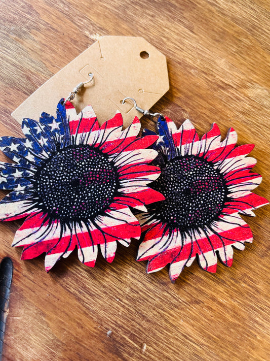 Americana Sunflower earrings