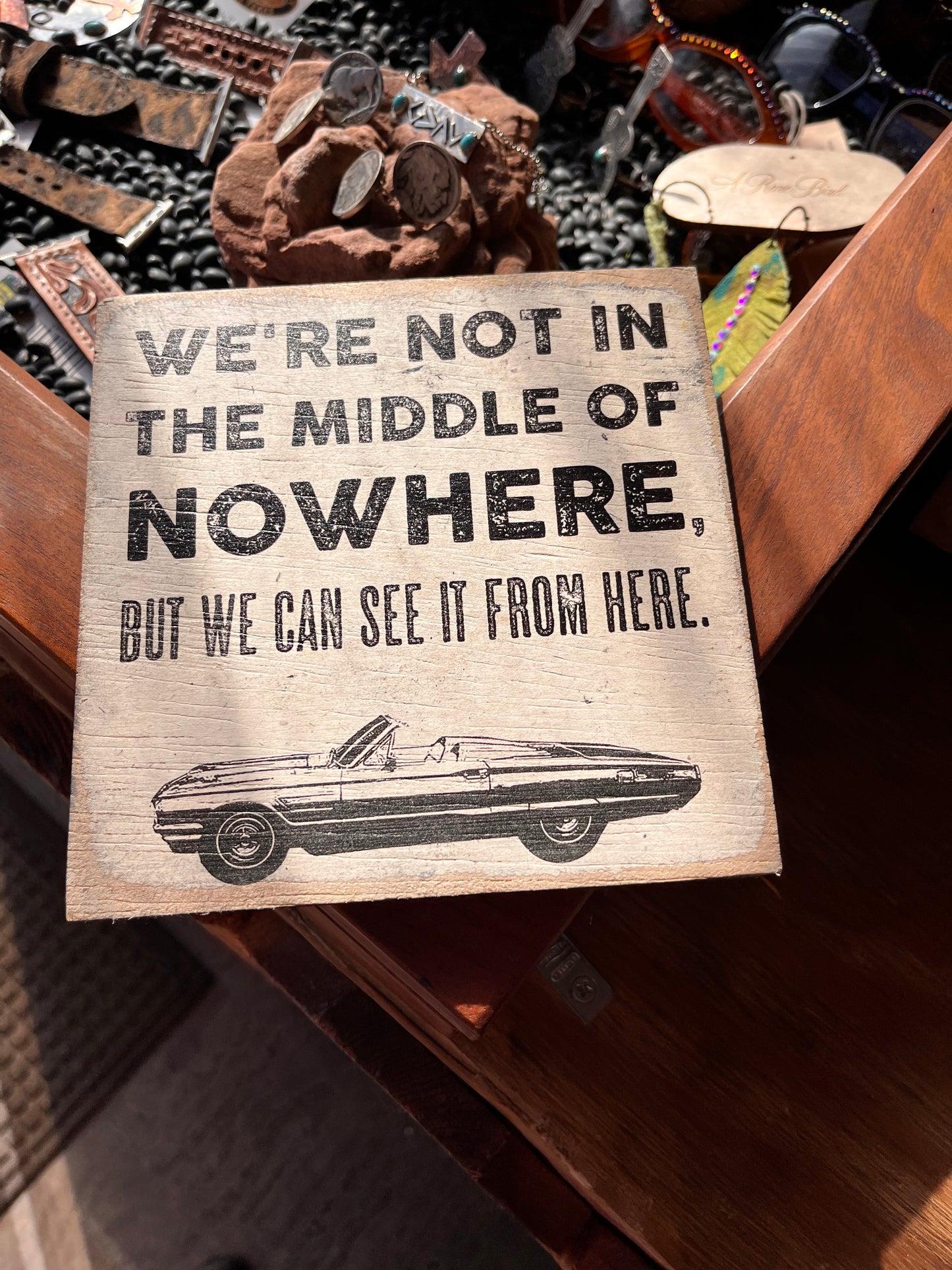 6" x 6" - wooden sign