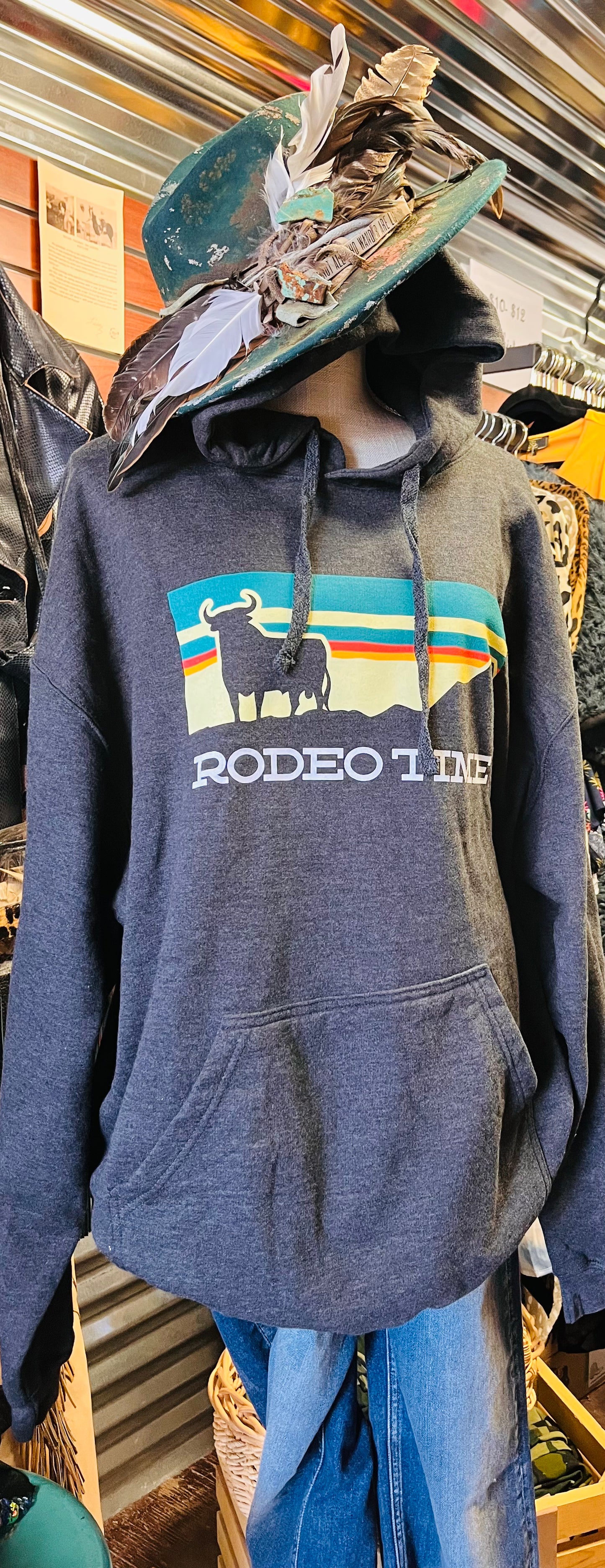 Sunset Rodeo Time Hoodie (adult) - Dale Brisby