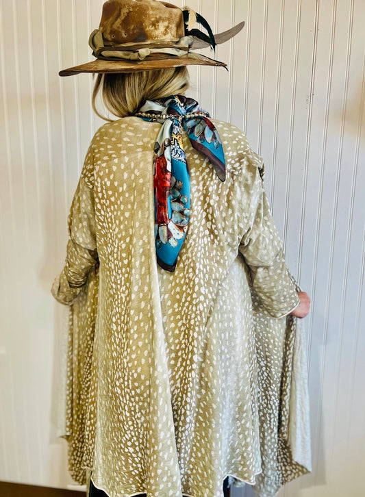 Axis Print Duster with pockets