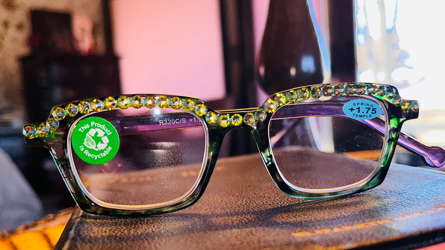 Swarovski crystal reader glasses